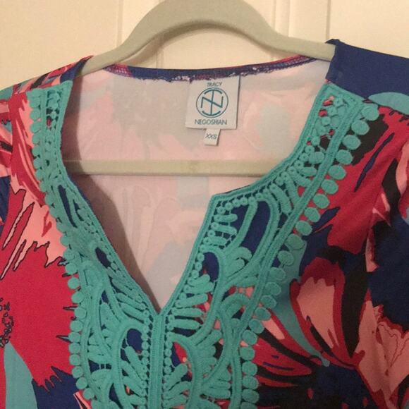 TRACY NEGOSHIAN Emilia Printed Shift Dress xxs - Picture 6 of 9